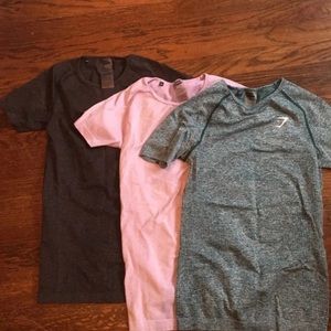 Gymshark SEAMLESS shirt TEAL lilac black marl lot